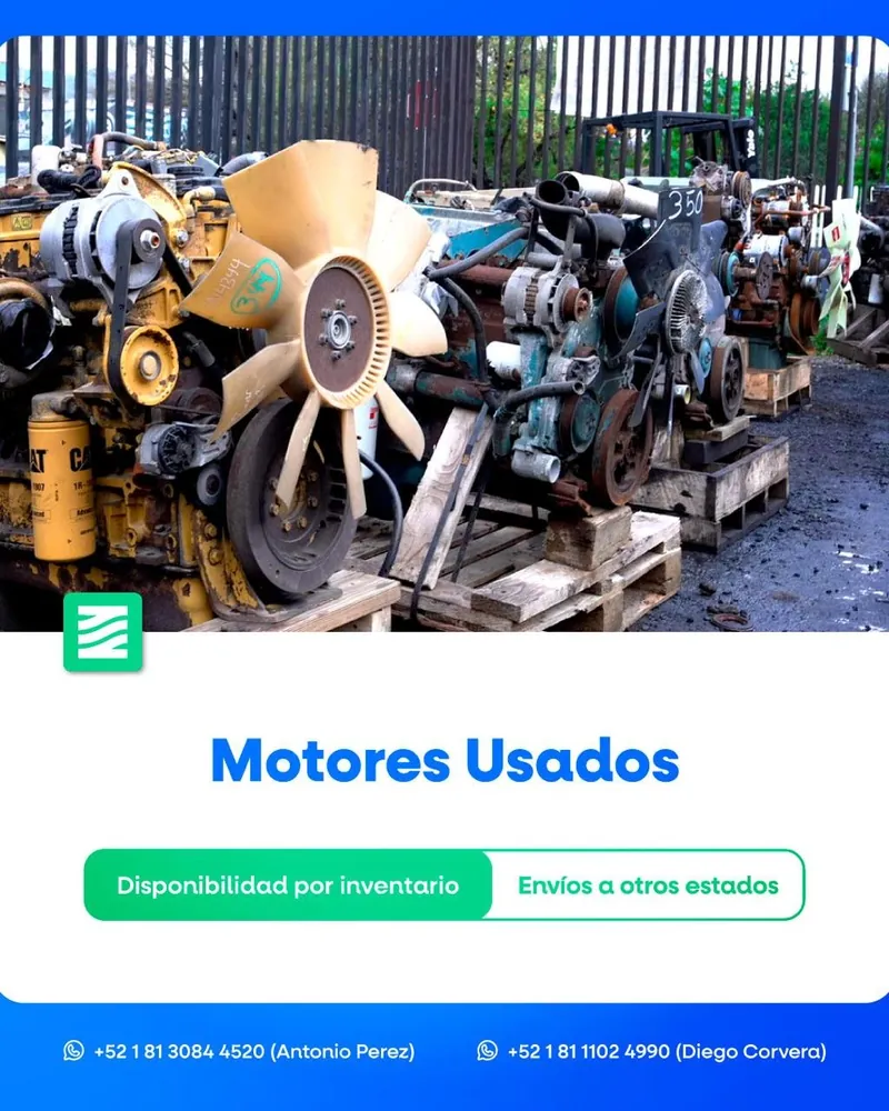 SinFin Tractopartes: motores usados con disponibilidad por inventario